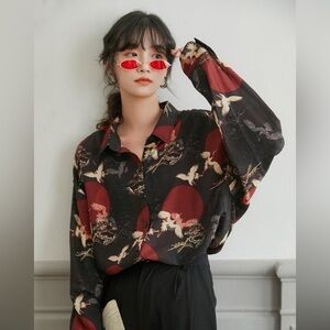 Fecaco Cranes & Suns Unisex Shirt